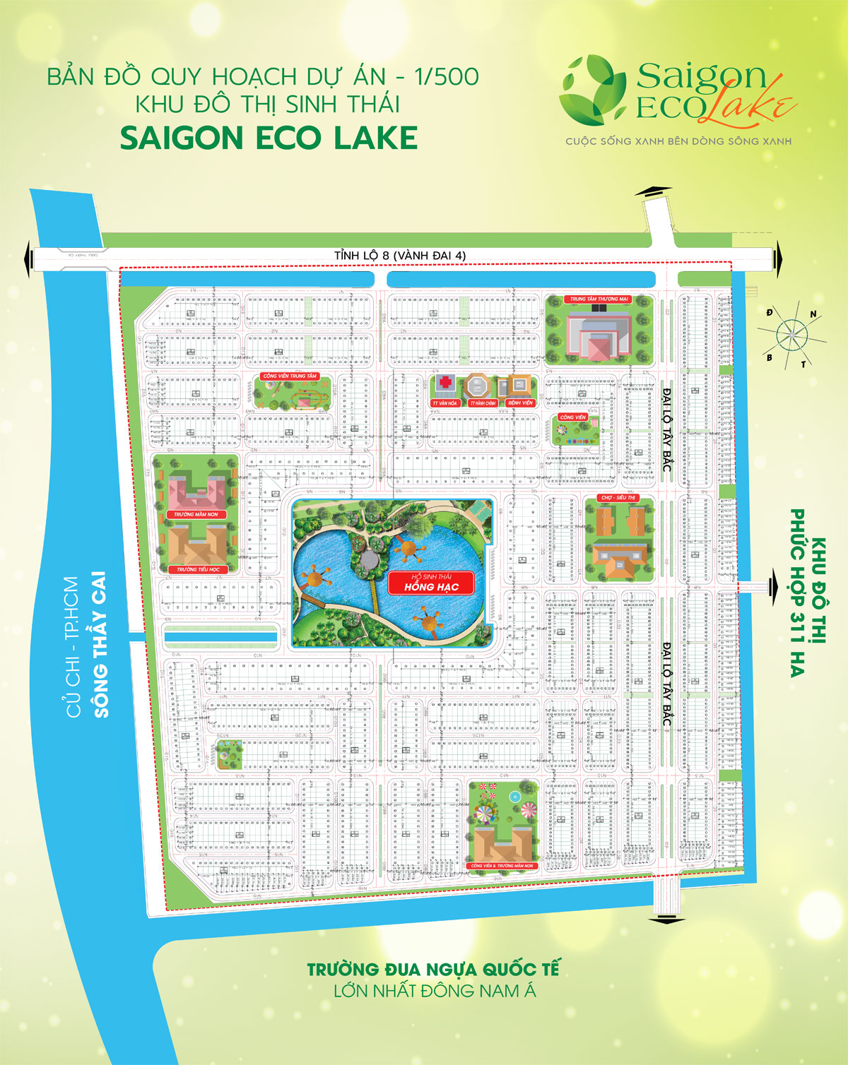 Mặt bằng Dự án Sài Gòn Eco Lake